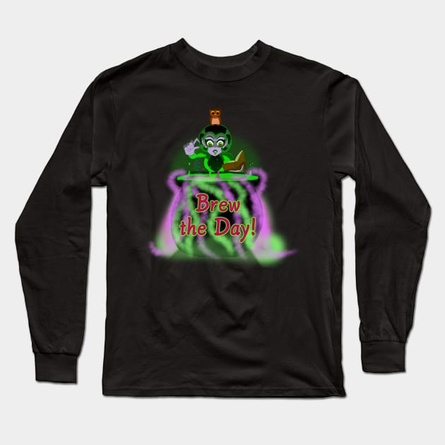 Brew the Day! - Minerva Long Sleeve T-Shirt by SMOdell13